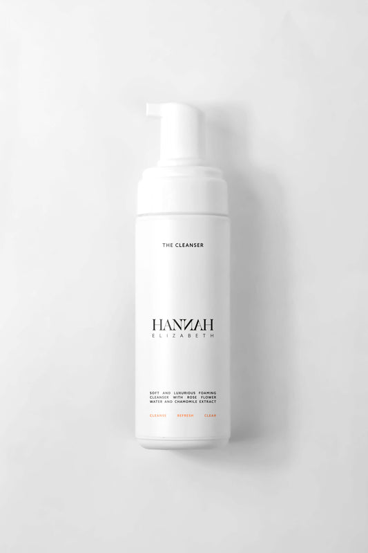 The Cleanser,Hydrating and soothing foaming cleanser with rose water, front packaging no lid